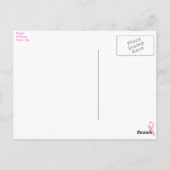 Roze Camo borstkanker Briefkaart (Achterkant)