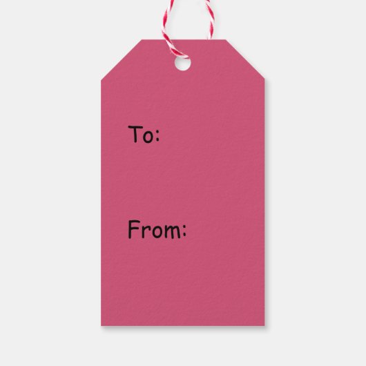 Roze Camo Cadeaulabel (Achterkant)