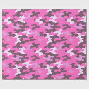 Roze Camo Cadeaupapier