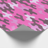 Roze Camo Cadeaupapier (Hoek)