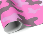 Roze Camo Cadeaupapier (Rol Hoek)