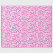 Roze Camo Cadeaupapier (Vlak)