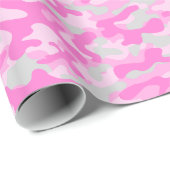 Roze Camo Cadeaupapier (Rol Hoek)
