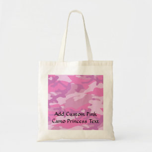 Roze Camo Camoflauge Tote Bag