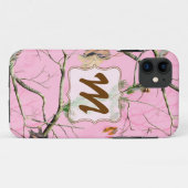 Roze Camo Camouflage Hunt Monogram IPHONE 5 Hoesje (Achterkant (horizontaal))