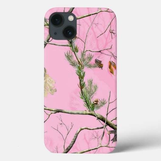 Roze Camo Camouflage Jacht Meisje Echte IPAD Case (Achterkant)