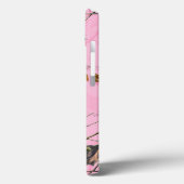 Roze Camo Camouflage Jacht Meisje Echte IPAD Case (Achterkant / Links)