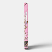 Roze Camo Camouflage Jagen Monogram IPAD Case (Achterkant / Links)