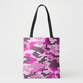 Roze Camo/Canvas tas