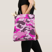 Roze Camo/Canvas tas (Dichtbij)