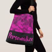 Roze Camo Crossbody Tas (Dichtbij)