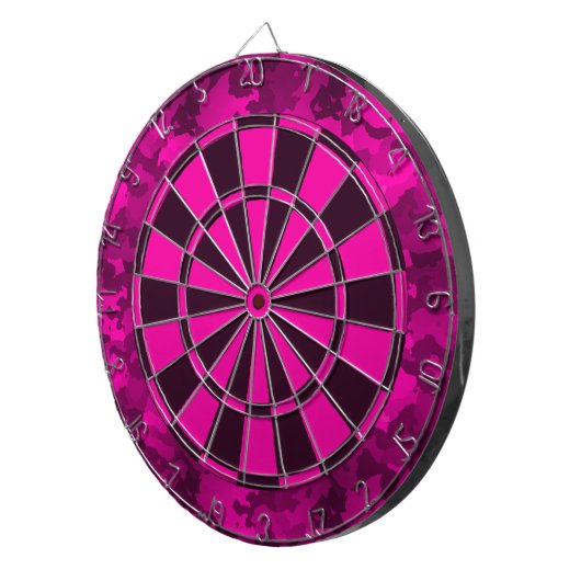 Roze Camo Dartbord (Voorkant Rechts)