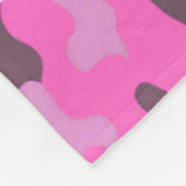 Roze Camo Fleece Deken (Hoek)
