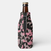 Roze Camo Flesjeskoeler (Fles Achterkant)