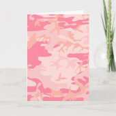 Roze Camo - Girly Camo Kaart (Voorkant)