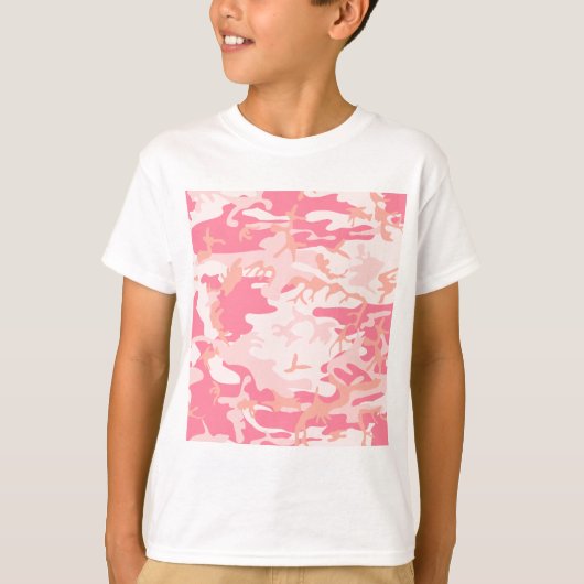 Roze Camo - Girly Camo T-shirt (Voorkant)