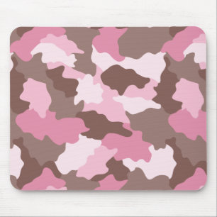 Roze Camo Girly Camouflage Muismat