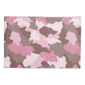 Roze Camo Girly Camouflage Patroon Kussensloop (Achterkant)