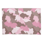 Roze Camo Girly Camouflage Patroon Kussensloop (Voorkant)