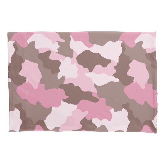 Roze Camo Girly Camouflage Patroon Kussensloop (Voorkant)