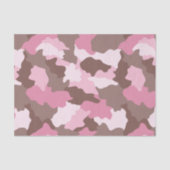 Roze Camo Girly Camouflage Patroon Tissuepapier (Voorkant)