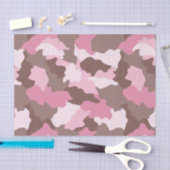 Roze Camo Girly Camouflage Patroon Tissuepapier (Craft)