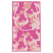 Roze Camo Girly Gift Bag Klein Cadeauzakje (Achterkant)