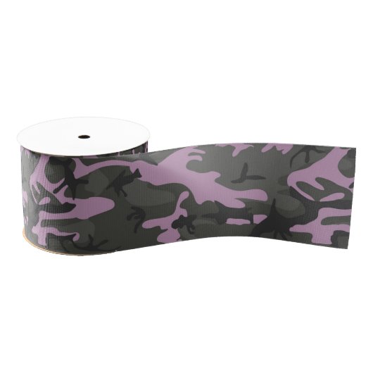 Roze Camo Grosgrain Lint (Spoel)