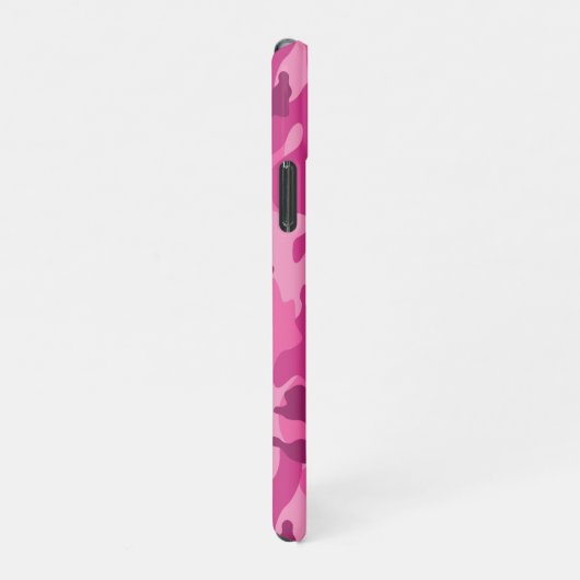 Roze Camo Haar naam Modern Phone Case iPhone Hoesje (Rechterkant)