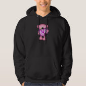 roze camo hart beer hoodie (Voorkant)