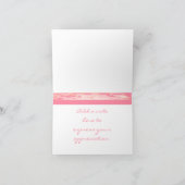 Roze Camo Hartelijk dank Bedankkaart (Binnen)