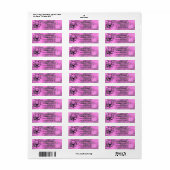 Roze Camo Herten Etiket (Full Sheet)