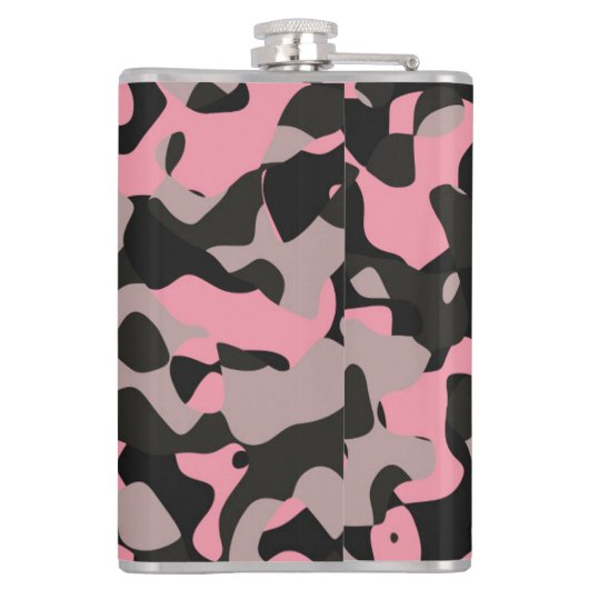 Roze Camo Heupfles (Achterkant)