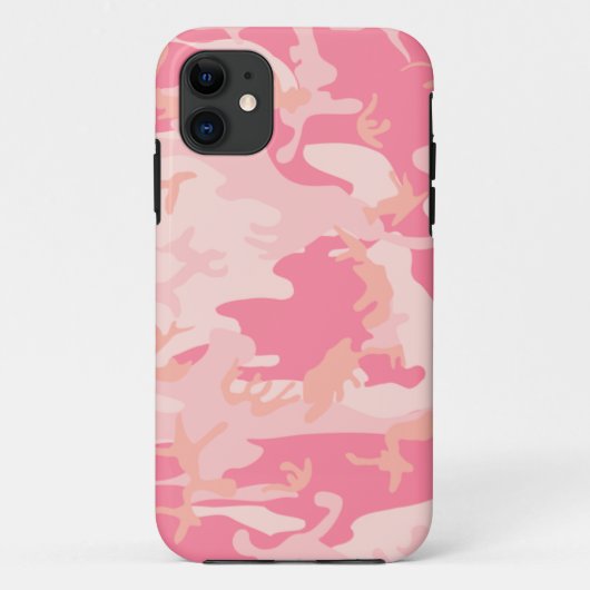 Roze Camo Hoesje-Mate iPhone 5 Hoesje (Achterkant)