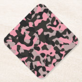 Roze Camo Kartonnen Onderzetters (Voorkant)