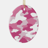 Roze Camo Keramisch Ornament (Rechts)