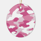 Roze Camo Keramisch Ornament (Links)