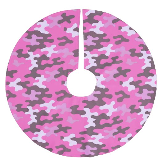 Roze Camo Kerstboom Rok (Voorkant)
