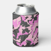 Roze Camo Koelbox Blikjeskoeler (Blikje Voorkant)