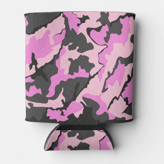 Roze Camo Koelbox Blikjeskoeler (Voorkant)