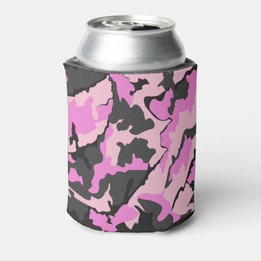 Roze Camo Koelbox Blikjeskoeler (Blikje Achterkant)