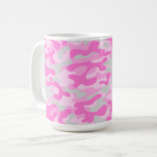Roze Camo Koffiemok
