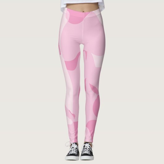 Roze Camo Leggings (Voorkant)
