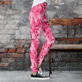 Roze Camo Leggings