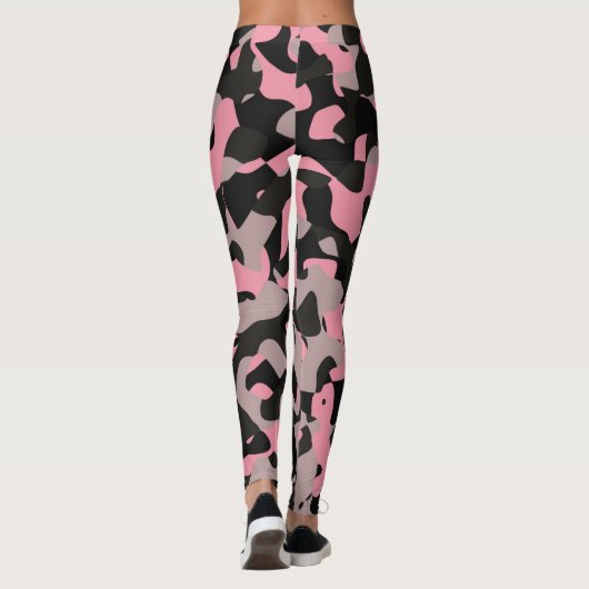 Roze Camo Leggings (Achterkant)