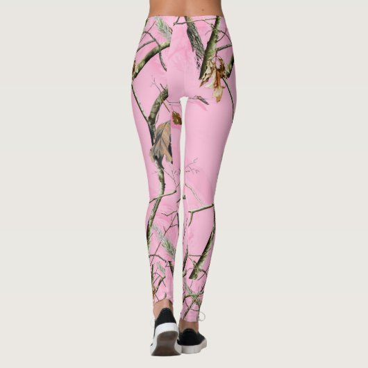 Roze Camo-Leggings Leggings (Achterkant)
