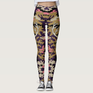 Roze Camo-Leggings Leggings