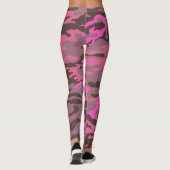 Roze Camo-leggings Leggings (Achterkant)