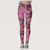 Roze Camo-leggings Leggings (Voorkant)