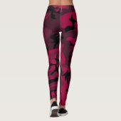 Roze camo-leggings leggings (Achterkant)